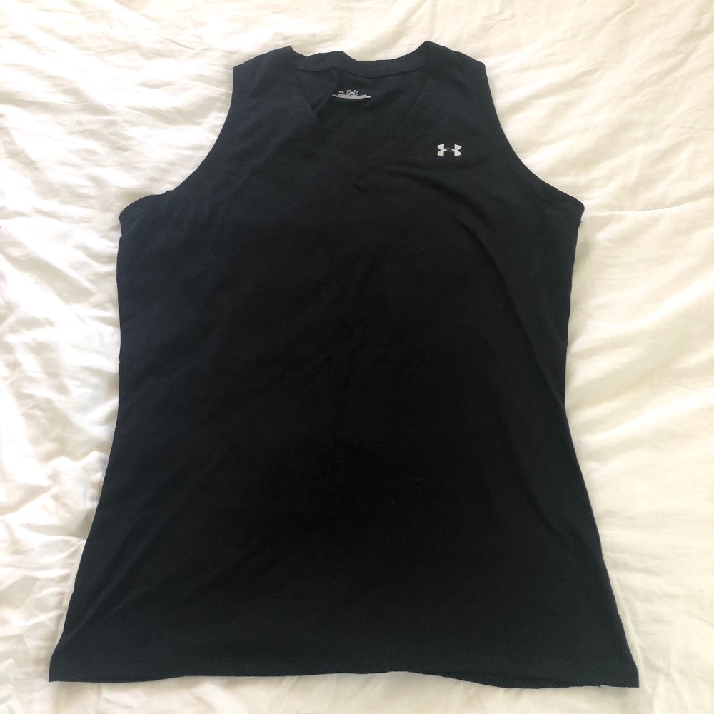 Womens Under Armor Black Tank Top Size Medium